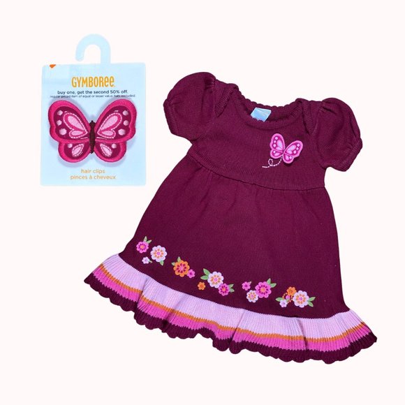 GYMBOREE Butterfly Knit Dress